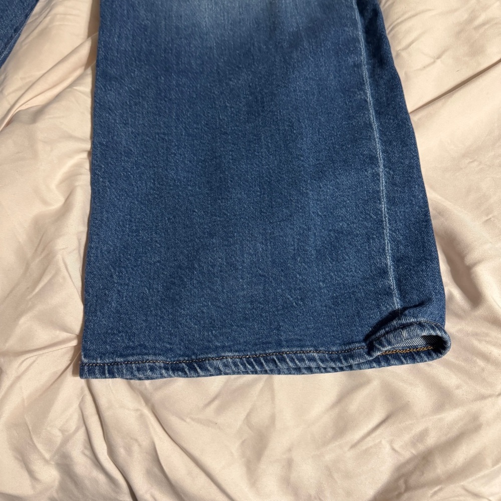 Express Deep Blue Baggy Low Rise Stretch Jeans - Picture 3 of 9